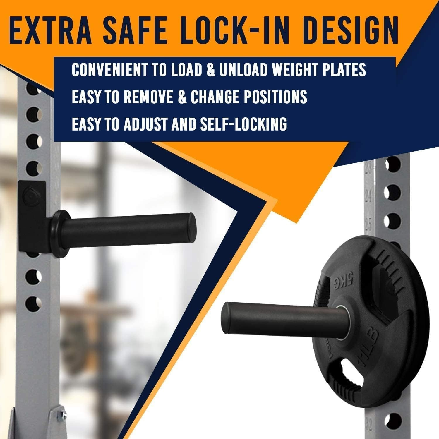 Weight Plate Holder Attachment for Power Rack Fits 2" Weight Plates 2x2 - Tin Sign Factory Australia