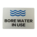 Warning Sign Bore Water in Use Private Home 300x200mm Metal Notice - image 2