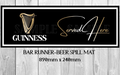 SERVED HERE (890mm X 240mm) Non-Slip Rubber Mat Man Cave Shed Pub Bar Runner - Tin Sign Factory Australia