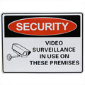 Warning Security Notice Sign Video Surveillance In use 200x300mm Metal Safety - Tin Sign Factory Australia