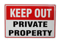 Warning Keep Out Sign 200x300mm Metal Private Property Home Safe