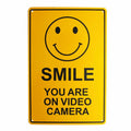 Warning Security Sign Smile You’re on Video Camera CCTV 200x300mm - image 4