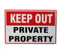 Warning Keep Out Sign 200x300mm Metal Private Property Home Safe - image 2