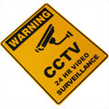 Warning Sign Metal Security Camera CCTV 300x200mm Under 24h - image 3