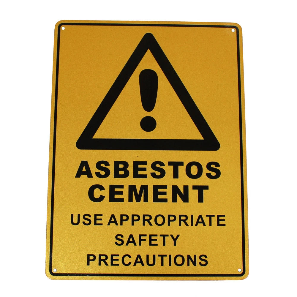 Warning Danger Asbesto Cement Use Safety Precautions Sign 300*225mm