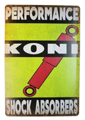 PERFORMANCE KONI Motorsport Suspension Shed Garage Racing Rustic Look Tin Sign - Tin Sign Factory Australia