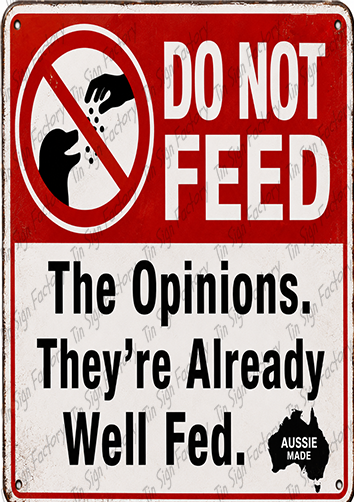 DO NOT FEED Home Workshop Shed Garage Bar Shop Wall Warning Tin Metal Sign