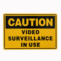 Warning Notice Caution Video Surveillance in Use 200x300mm Metal