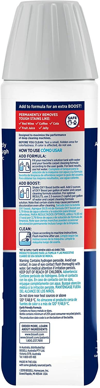 Bissell OXY Boost stain remover spray bottle
