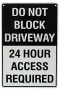 DO NOT BLOCK Home Rustic Look Man Cave Shed Garage Bar Pub Metal Tin Sign - Tin Sign Factory Australia