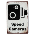 Warning Sign Tin Sign 200x300mm Metal Speed Cameras - image 2