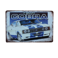 Metal Tin Sign Falcon Cobra Garage Rustic 200x300mm MAN CAVE - Tin Sign Factory Australia