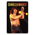 AC/DC Bon Scott Tin Metal Sign | Vintage Rock Band Wall Art | Rustic Retro Music - Tin Sign Factory Australia