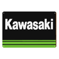 KAWASAKI Motor Cycle Rustic Tin Sign Vintage Garage Bar - Tin Sign Factory Australia