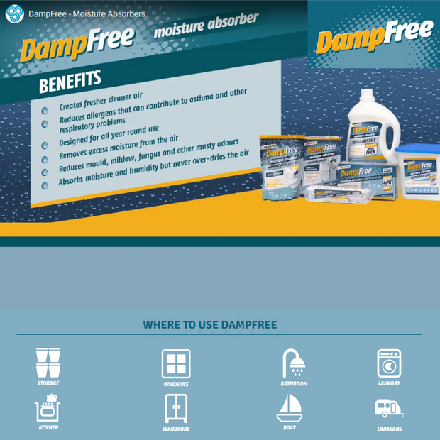 Box of Damp Free moisture absorber refills 