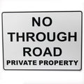 Warning Notice Sign No Through Road Private Property 200x300mm Safety - image 3