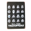 Tin Metal Sign All-time troopers Star Wars 200x300mm MAN CAVE - Tin Sign Factory Australia