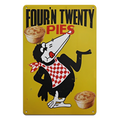 FOUR’N TWENTY PIES Tin Metal Sign Rustic Look Vintage - Tin Sign Factory Australia
