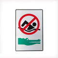 Warning Notice Sign No Swimming Dangerous Crocodile 200x300mm Beach - image 3