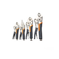 Set of pliers with black and orange handles 