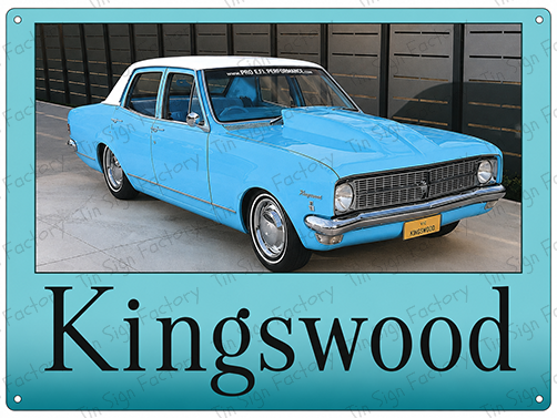 Holden Kingswood Vintage Retro Metal Tin Wall Sign Classic Australian Car Garage - Tin Sign Factory Australia