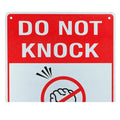 Warning Sign Do Not Knock Sales People 200x300mm Metal Private Home - image 4