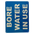 Warning Sign Bore Water in Use 200x300mm Home Garden Property Metal - image 2