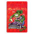 RAT FINK SLAM IT HAMMER IT HOT RODS Tin Metal Sign Rustic Look Vintage - Tin Sign Factory Australia