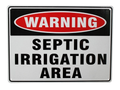 SEPTIC IRRIGATION Home Wall Man Cave Rustic Look Workshop Bar Warning Metal Sign - Tin Sign Factory Australia