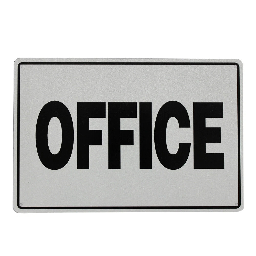 Warning Notice Office Guest Direction Indication Way 20x30cm Metal
