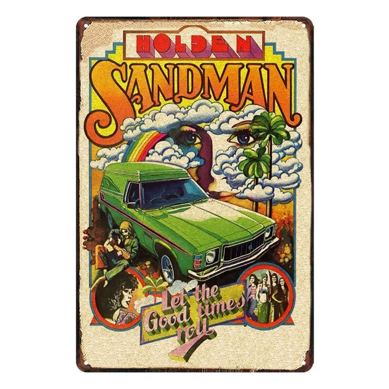 Tin Metal Sign Holden Sandman Good Times Roll 20x30cm Rustic Look Vintage product image