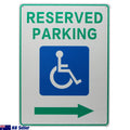 Warning Notice Reserved Parking Only Disabled 200x300mm Public - image 2