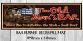 THE OLD MAN'S BAR (890mm X 240mm) Bar Mat Home Man Cave Pub Bar Runner - Tin Sign Factory Australia