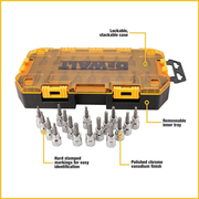 DeWalt drill bit set with clear case 