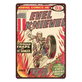 EVEL KNIEVEL TRAPS MARVEL Tin Metal Sign Rustic Look Vintage Man Cave Car - Tin Sign Factory Australia