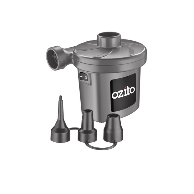Gray pump with attachments