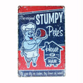 1x Tin Sign Stumpy Petes Ham Pig Swine Mom Cook Funny 200x300mm Retro