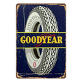 Tin Metal Sign GOODYEAR TYRE AUTO 20x30cm Rustic Vintage - Tin Sign Factory Australia