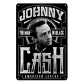 LEGENDARY MAN IN BLACK Home Wall Man Cave Garage Shed Workshop Metal Tin Sign - Tin Sign Factory Australia