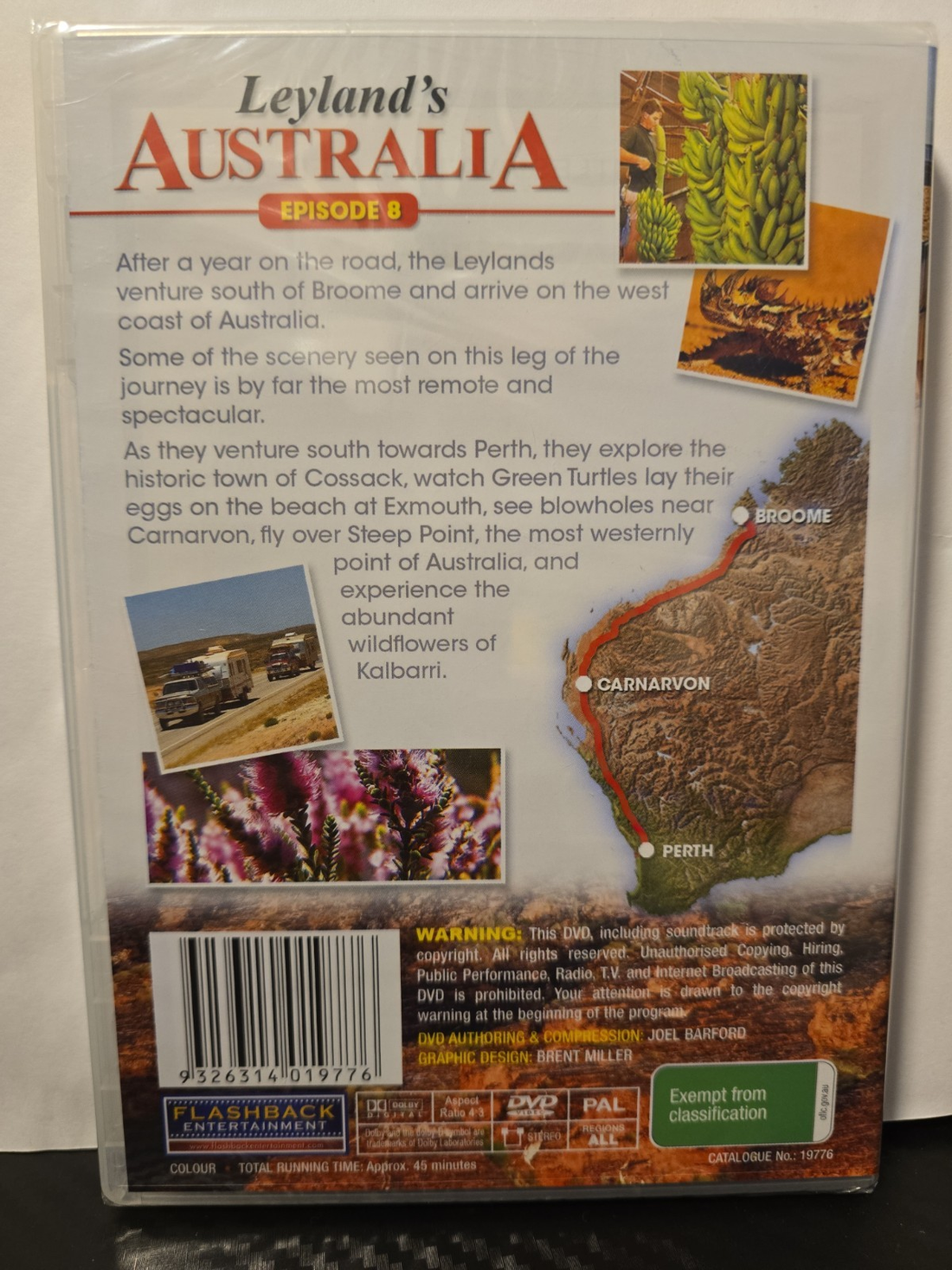 Leyland's Australia Broome To Perth DVD Brand New Sealed Region All