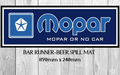 MOPAR (890mm X 240mm) Non-Slip Rubber Mat Man Cave Shed Pub Bar Runner - Tin Sign Factory Australia