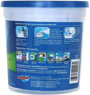 DampRid moisture absorber container with blue and white design 