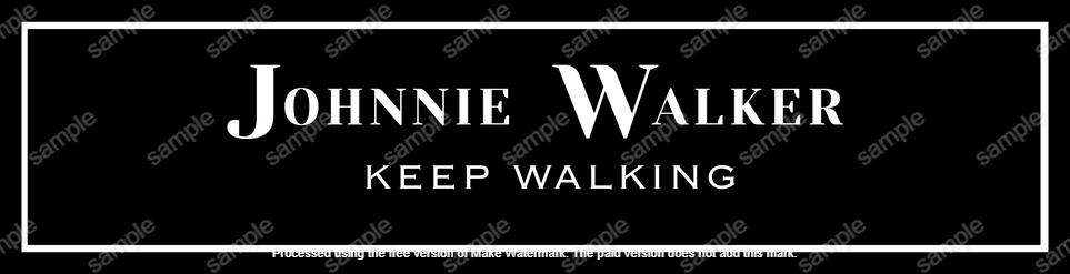 KEEP WALKING Bar Runner – Classic Pub Bar Mat Décor Ideal Gift for Whisky Lovers - Tin Sign Factory Australia