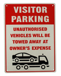 WILL BE TOWED AWAY Home Rustic Look Man Cave Shed Garage Bar Pub Metal Tin Sign - Tin Sign Factory Australia