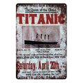 TITANIC POST Rustic Metal Tin Sign Vintage Shed Garage Bar Man Cave - Tin Sign Factory Australia