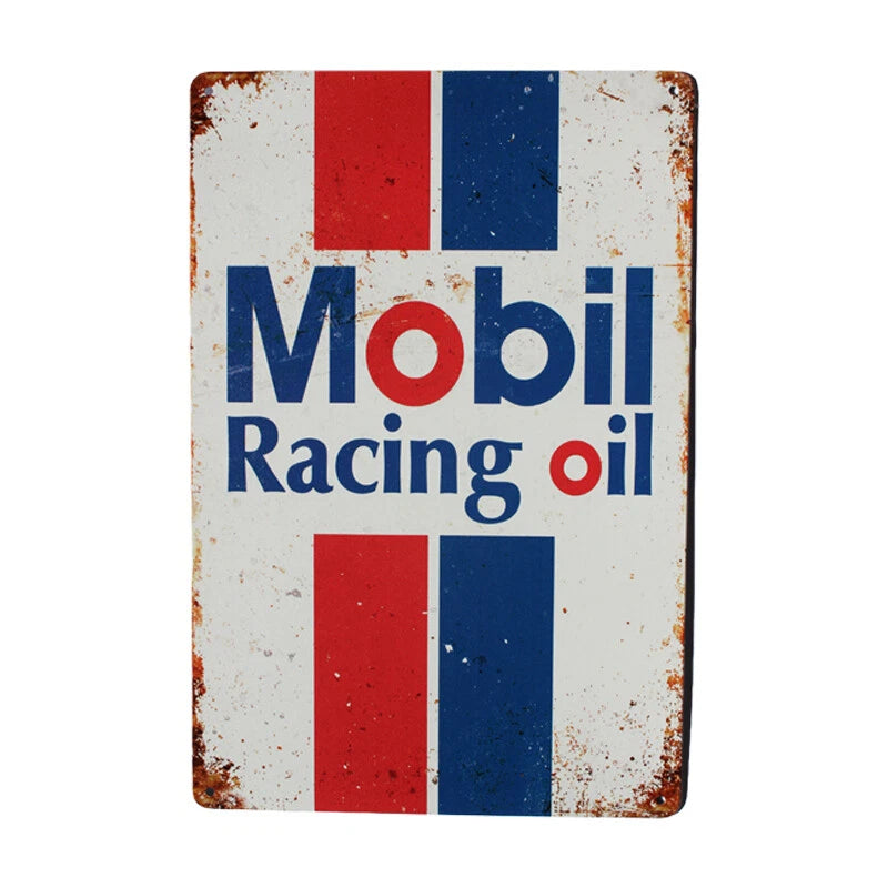 Warning Sign Tin Sign 200x300mm Metal Mobil Racing