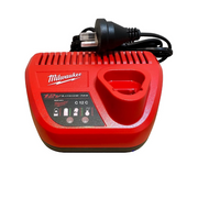 Red Milwaukee battery charger with power cord
