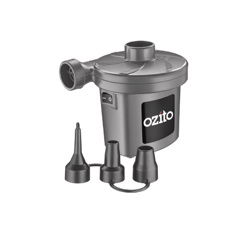 Gray pump with attachments