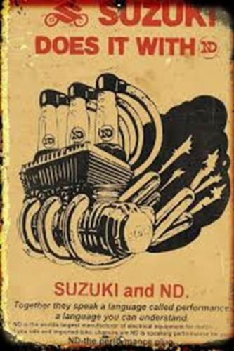 suzuki does it with ND metal sign 20 x 30 cm
