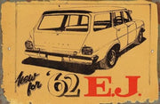 Holden 62 EJ Wagon metal sign 20 x 30 cm